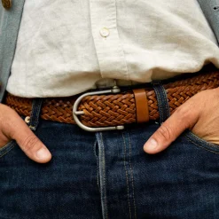 Manille Belt / braided leather