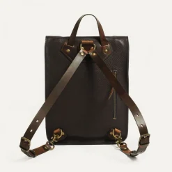 Puncho leather backpack